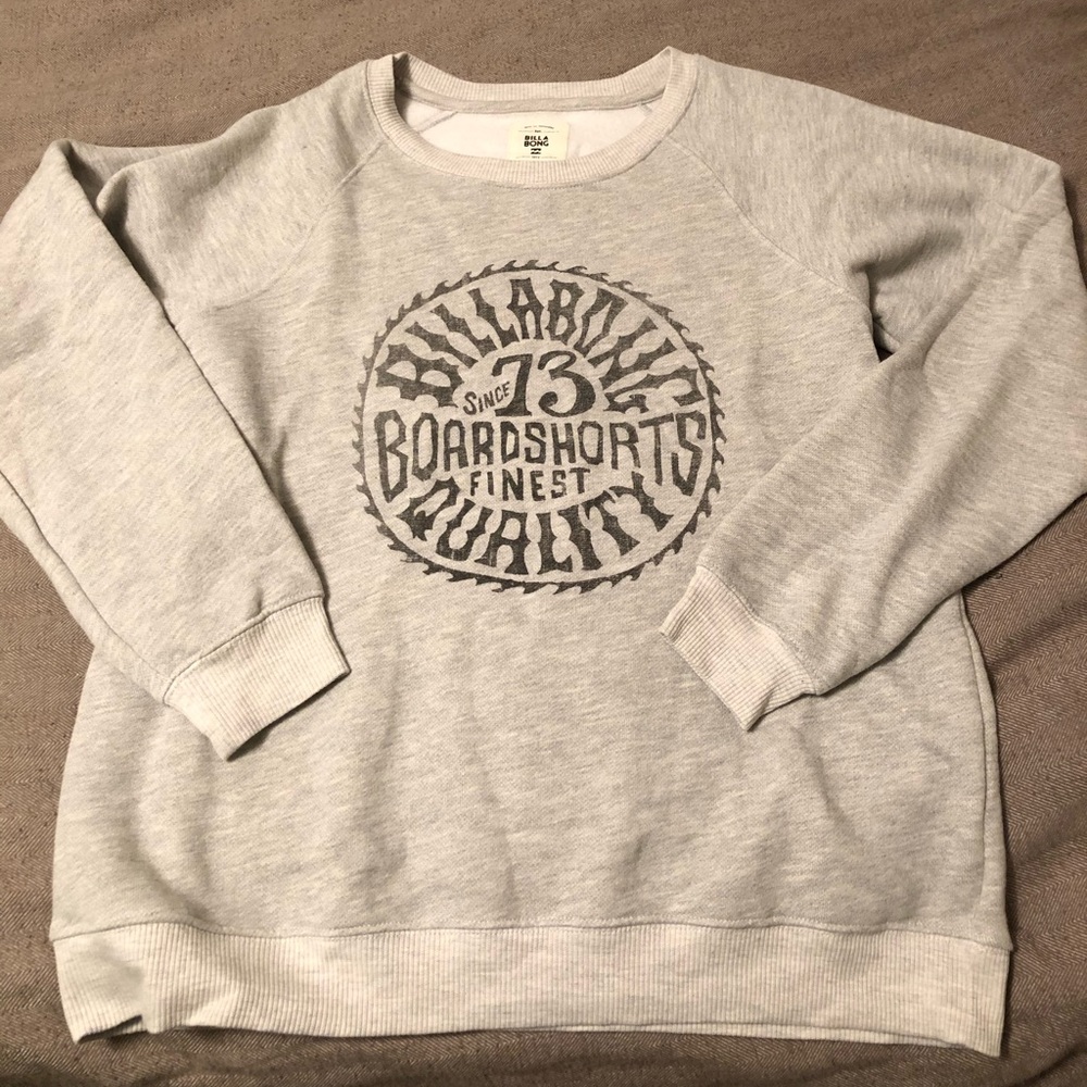 Billabong Gray Pullover Sweatshirt